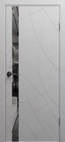 Двери МАГ Межкомнатная дверь ФЛИТТА 4 зеркало, арт. 29953